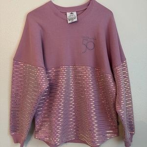 Walt Disney World 50th Anniversary Earidescent Sequin Spirit Jersey - M